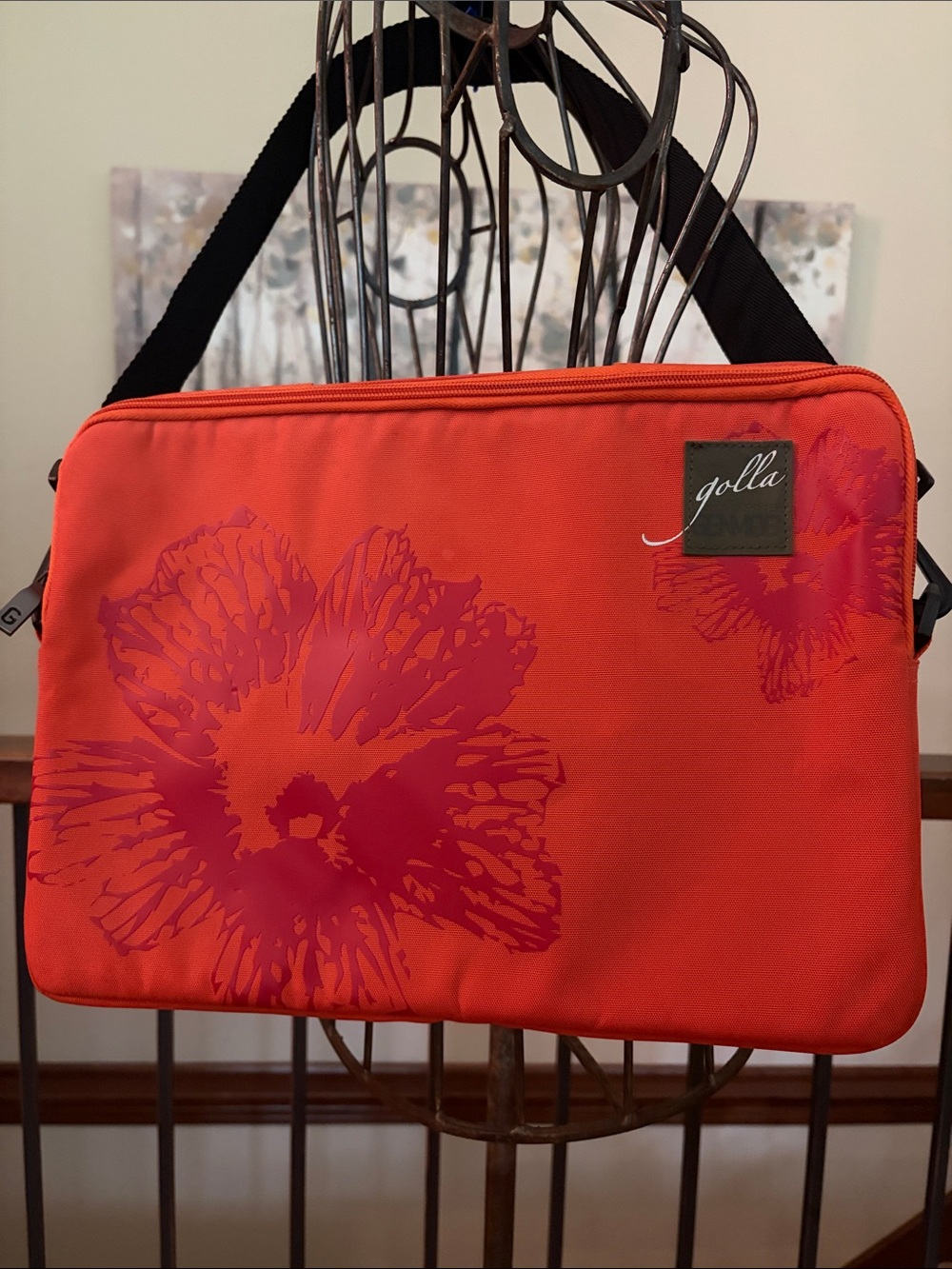 NEW Golla Gen Mob Orange Nylon Padded Laptop/Tablet Crossbody or Handle Bag
